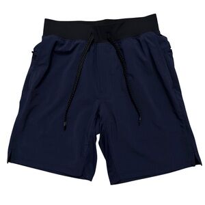 Fabletics The Only Shorts Mens S Unlined Drawstring Performance Stretch Blue